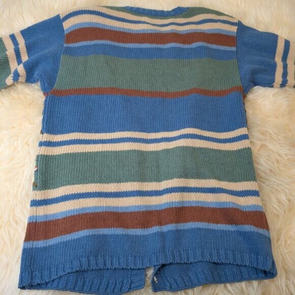 Cambridge Dry Goods Company Linen Blend Knit and Bead Cardigan Size Small - Picture 10 of 11